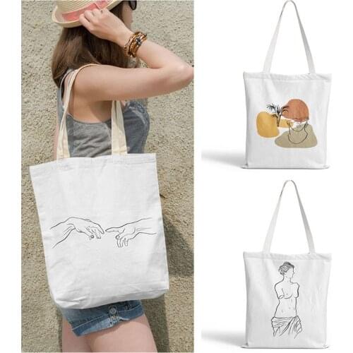 Girl 3D Print Shopping Tote Bag Harajuku Gothic Canvas Bag Women Fashion Travel Eco Bags Female Casual Cloth Bag Kawaii