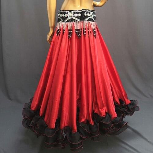 2020 Performance Belly Dance Costume Big Swing Skirts Sexy Women Oriental Bellydance Skirt Female Dance Wear 720 Degree DL6277