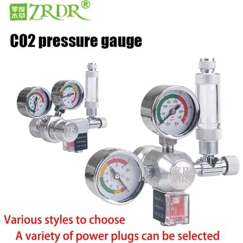 ZRDRA quarium CO2 Regulator Magnetic Solenoid Check Valve Aquarium Bubble Counter Fish Tank Tool Pressure reducing valve