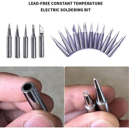 1/5pcs Welding Tool Lead-Free Soldering Iron Head Bit For Welding Heater Iron Tool Soldering Iron Tips Head Soder Welding Tools