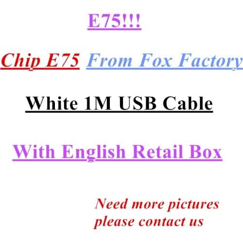 10Pcs/lot Original 8ic 1M/3FT 2m/6FT E75 Chip USB Data Cable Charger For 5 5S 6 6s 7 7plus 8 8plus X With New Retail box