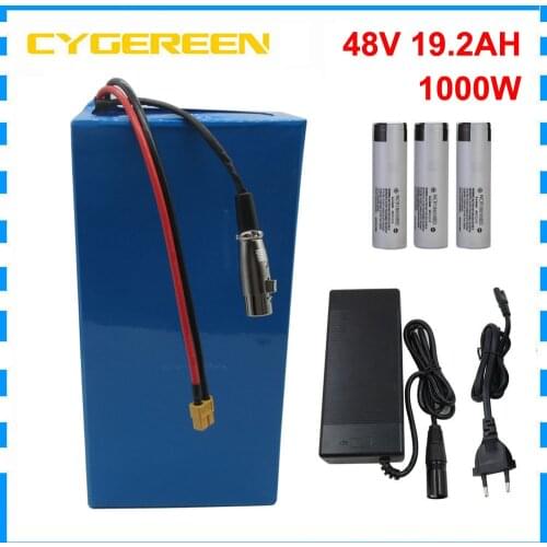 1000W 48V 20AH Ebike Battery Pack 2000W 48 V 30AH Li-ion Lithium Scooter Batterie INR18650 29E cell With BMS 54.6V 2A Charger