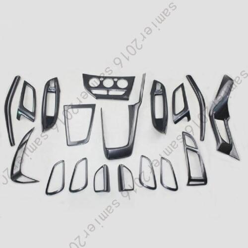 18x Inner Dash Full Kits Fit For Ford Focus 2012 Cover Trims Carbon Fiber Color