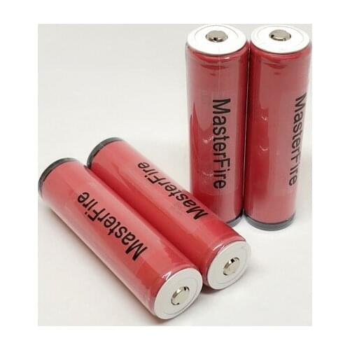 4pcs/lot MasterFire Sanyo NCR18650GA 3500mAh 18650 3.7V Rechargeable Lithium Protected Battery for Toy Flashlights 30A discharge