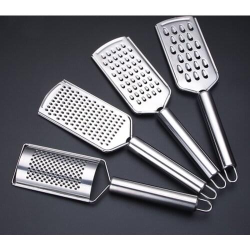 4 Types Stainless Steel Cheese Grater Multi-purpose Sharp Ginger Lemon Vegetable Fruit Cooking Tools Kitchen Gadgets