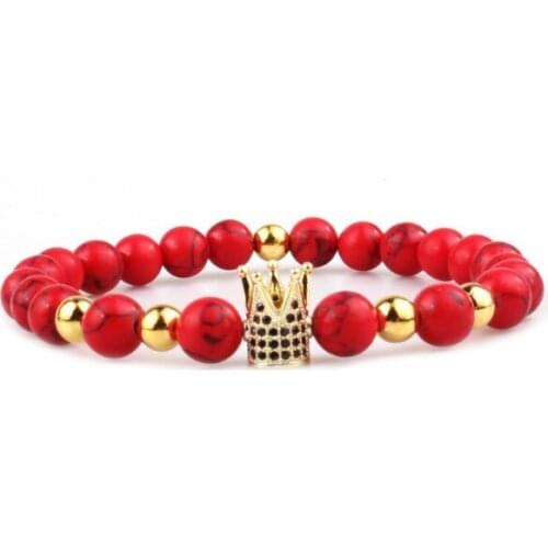 8mm red multicolor nature Agate Onyx Chakra Healing Reiki Buddha Yoga Bracelet elastic adjustable Volcanic Stone Bangles jvg3