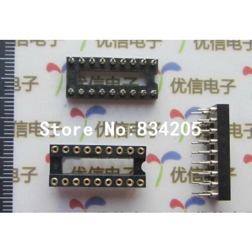 Free shipping 18P DIP circular hole IC socket Chip base connector