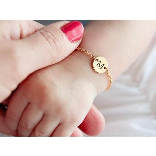 Letter bracelets bangles child jewelry accessories charm best couple friendship bracelet chain link bracelet