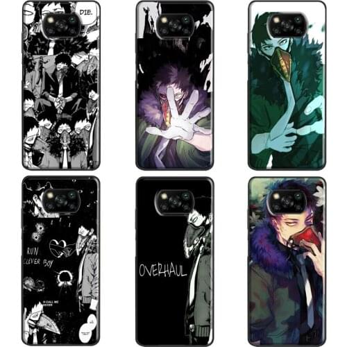 Overhaul Chisaki Kai My Hero Academia Case For Xiaomi Mi 11 Pro 10T Mi Note 10 Lite 11 Ultra Phone Cover For POCO X3 Pro M3 F3
