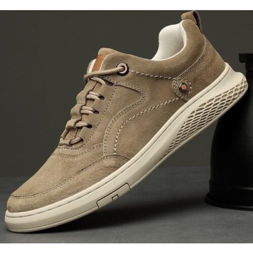 2021 New Lightweight Mens Leather Sneakers, Outdoor Casual Shoes Mens Sneakers,Breathable and Comfortable Mens Shoes