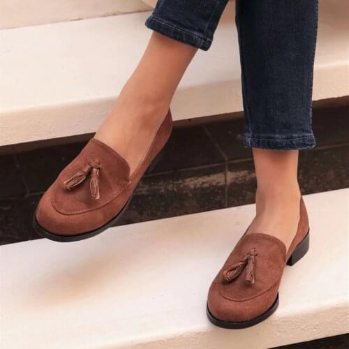 Mio Gusto brand IRIS, Brown / Burgundy / Navy-Blue Colors Low Heel High Quality Casual Oxford Women 's Shoes , shoes for women , designer shoes , ladies flat shoes