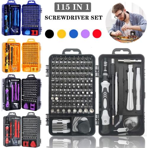 115 in 1 Screwdriver Set Repair Tool Multifunction Precision Screwdriver Kit Driver Bit Set Mobile Phone Repair Device Hand Tool