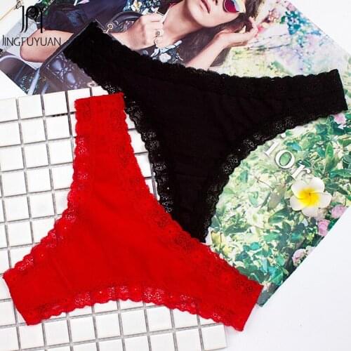 Sexy Womens Panties Low Waist Style Female Briefs G-String Cotton Thong Sexy Design Seamless G String Soft Panty For Ladies