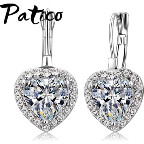 Romantic Gift for Grace Ladies AAA Cubic Zirconia Brincos Dangle Earrings with 925 Sterling Silver High Standard Crafts