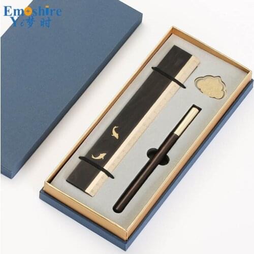 Luxury Brand Ballpoint Pen Good Quality Business Contact Wooden Pens Bookmark For School Office Writing Supplies P487