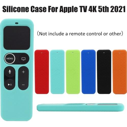 Silicone Remote Case For Apple TV 4K 5th 21 Remote Control Shockproof Protective Shell Quality Replacement Remote Case Cover