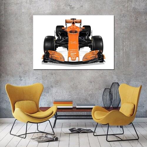 Formula1 McLaren MCL32 Racing Car Posters and Prints Wall Art Canvas Painting Wall Picture For Living Room Decor