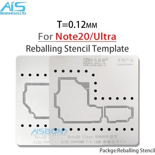 AMAOE Middle Layer Reballing Stencil Template For Samsung Note 20 Ultra N9860 SM-N981U SM-N981N SM-N9810 N981U N981N N9810