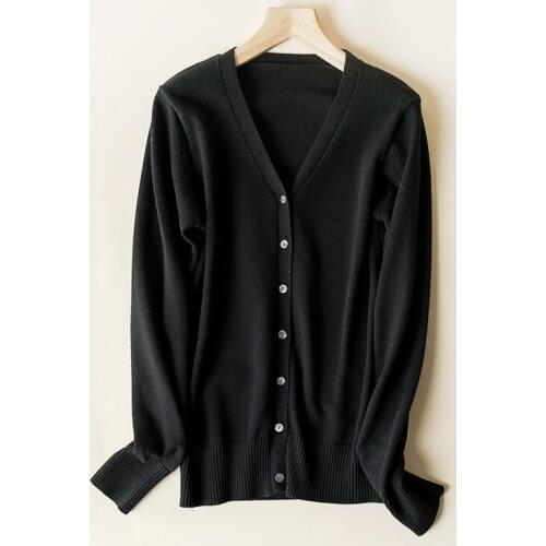 New delivery Long sleeve knitwear cardigan sweater young girl students spring autumn short thin coat