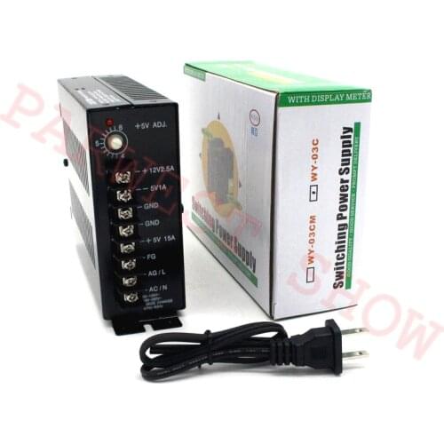 High Quality 5V 15A/12V2.5A/-5V 1A Arcade Switching Power Supply WY-03C Arcade Pinball Jamma Multicade for JAMMA Arcade machines