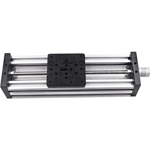 3D Printer Z-Axis Lead Screw T8 Z Axis Diy C-Beam Cnc Sliding Table 150Mm Linear Actuator Bundle Kit,Black +Silver