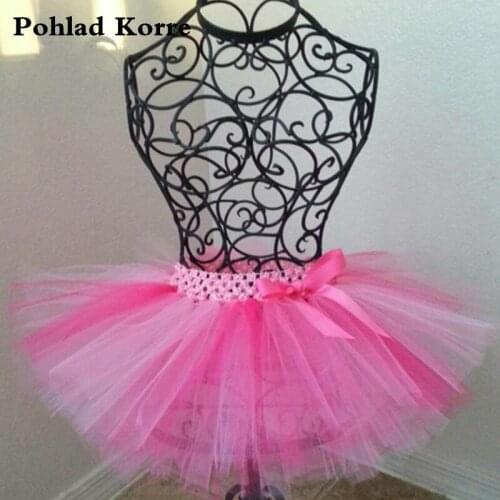 Infant Baby Girls Tutu Skirt Cute Pink Purple Mini Dance Skirts Tulle Ball Gown Kids Birthday Party Girls Skirts Outwear NK004