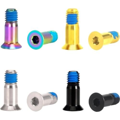 2pcs Bicycle M5 Rear Derailleur Guide Wheel Screw Titanium Tension Wheel Bolt U2JB