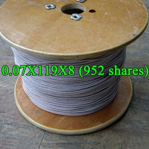 0.07X119X8 (952 strands) Ritz wire multi-strand polyester wire covered copper wire yarn covered wire 1M
