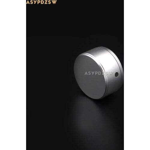 1 PCS Sandblasting silver 44*22 Aluminum Volume knob Power amplifier potentiometer knob