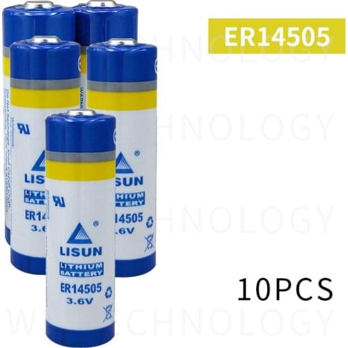 10 Pieces/lot New FOR LISUN 3.6V replacement battery ER14505 LS14500 lithium battery AA 3.6V 2400mAh lithium battery