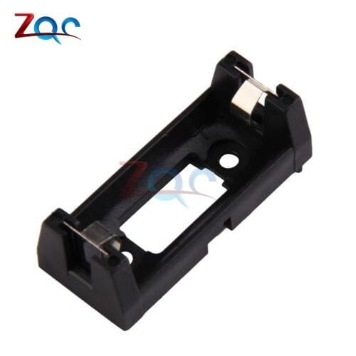 10pcs PCB Plug-in Type CR123A Lithium Battery Holder Socket Black