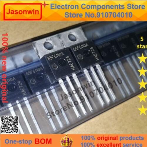 100% nuevo 50 unids/lote original MOSFET IPP65R110CFDA 65F6110A 31.2A 650V TO-220 Transistor