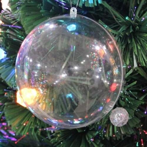 16 CM Big Christmas Ornament Classic Transparent Ball Fashion Wedding Favor Candy Box Round Balls For Festive Party Supplies