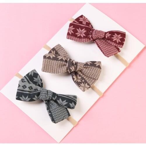 5pcs/lot Elastic Baby Hair Band Cloth Bow Infant Hair Accessories Baby Girl Bows Newborn Headwear Tiara Gift Bandage Headwrap