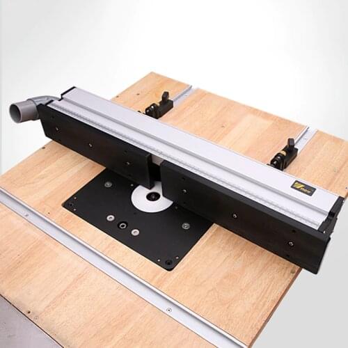 One Set Woodworking Aluminium Profile Fence with Sliding Brackets Tools for Workbenches Wood Work RouterTable Saw Table DIY Kit