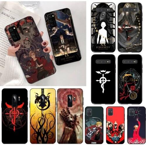 YJZFDYRM FullMetal Alchemist Anime Painted Phone Case for Samsung S20 plus Ultra S6 S7 edge S8 S9 plus S10 5G lite 2020