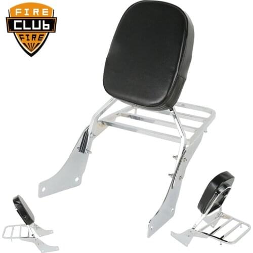 For Honda 1100 Shadow VT 1100 Passenger Rear Luggage Rack Support Holder Saddlebag Cargo Shelf Bracket Backrest Sissy Bar