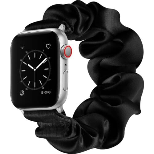 Scrunchie Elastic Strap for Apple Watch Band 40mm 44mm Series 6 se 5 4 3 Fabric Replacement Bracelet for iWatch band 38mm 42mm