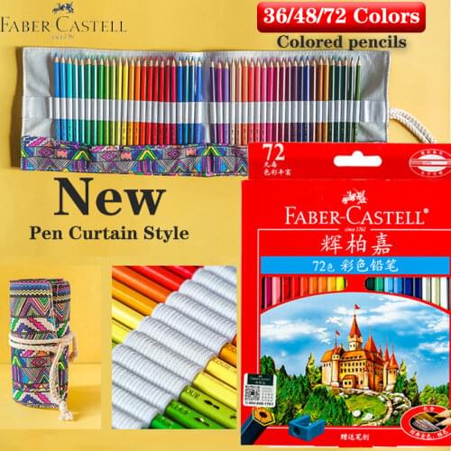 German FABER-CASTELL 72 Color Oily/water Soluble 24/36/48 Color Colored Pencil Hand-painted Professional Student Brush Set