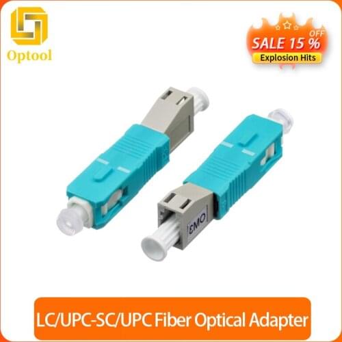 FC-SC 2pcs/lot LC/UPC Female to SC/UPC Male Fiber Optic Adapter MultimodeOM3 Fiber Optical Adapter Free Shipping