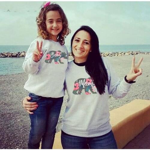 Mother and daughter foreign trade parent-child short-sleeved t-shirt explosion models Europe and America mommy and me clothes