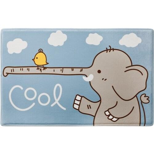 Bath Mat Bathroom Non-Slip Rug Cartoon Kitchen Absorbent Microfiber Mat Anti-fall Door Mat for Floor Toilet Household Room Rugs