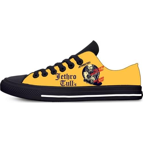 Jethro tull Rock Band Music Hot Cool Fashion Casual Cloth Shoes Low Top Breathable Lightweight Sneakers 3D Print For Men Women