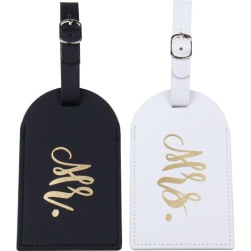 Fashion Travel Luggage Tags Mr Mrs Wedding Bridal Gift Cute Identifier Suitcase New 2021