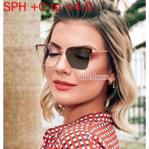 2020 New Progressive Multifocal Lens Reading Glasses Women Presbyopia Hyperopia Bifocal Glasses Sun Photochromic Eyeglasses NX