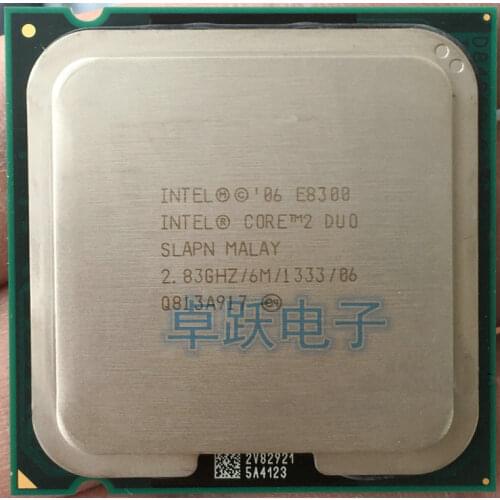 Original Intel Core Dual-Core E8300 CPU Processor 2.8GHz 6MB Cache LGA775 Desktop CPU scrattered pieces