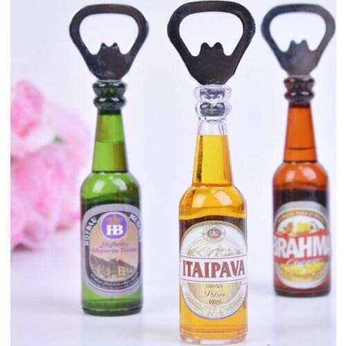 Creative personality mini bar beer bottle opener Bottle Opener Rev Bottle To Open Decorative Refrigerator Magnets Kitche SN1934