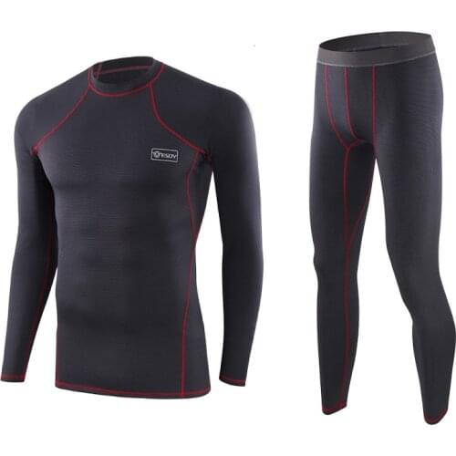 Outdoor Hiking Sports Training Warm Underwear Suit Autumn Winter Mens Riding Hunting Climb Fiber Thermal Breathable Underclothes