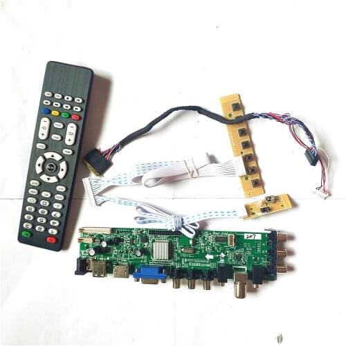 Fit M101NWN8 R0/R3 3663 TV digital signal 1366*768 universal AV HDMI-Compatible VGA USB DVB 40 pin LVDS LCD Controller board