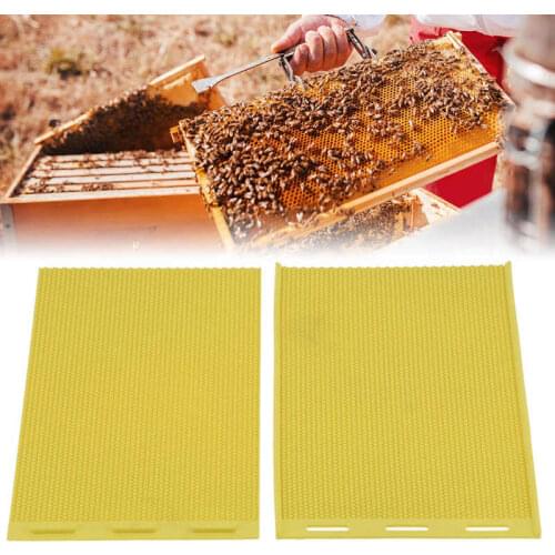 2Pcs 44X23cm Rubber Beeswax Press Mold Foundation Comb Sheets Candlemaking Bee Wax Flakes Beekeeping Tool Accessories